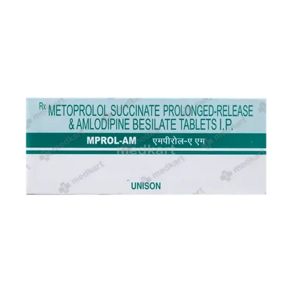 mprol am 50/5mg tablet 10's